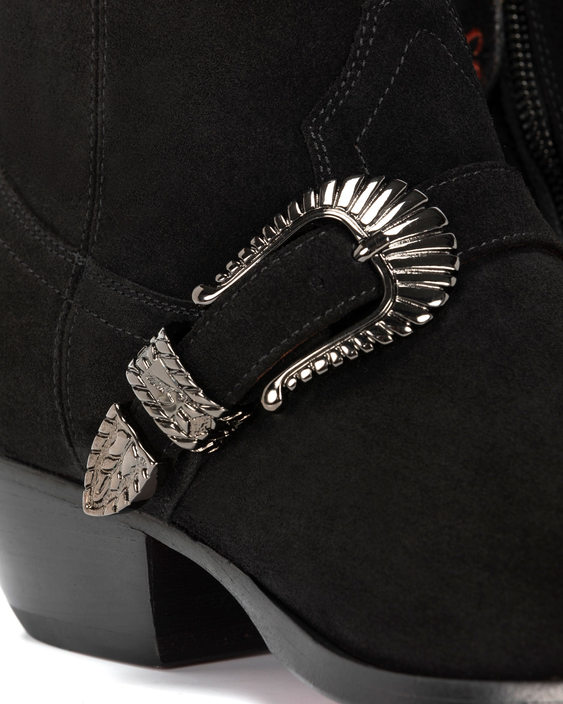    GALLUP-BUCKLE-Men_s-Ankle-Boots-in-Black-Velour_03_Detail