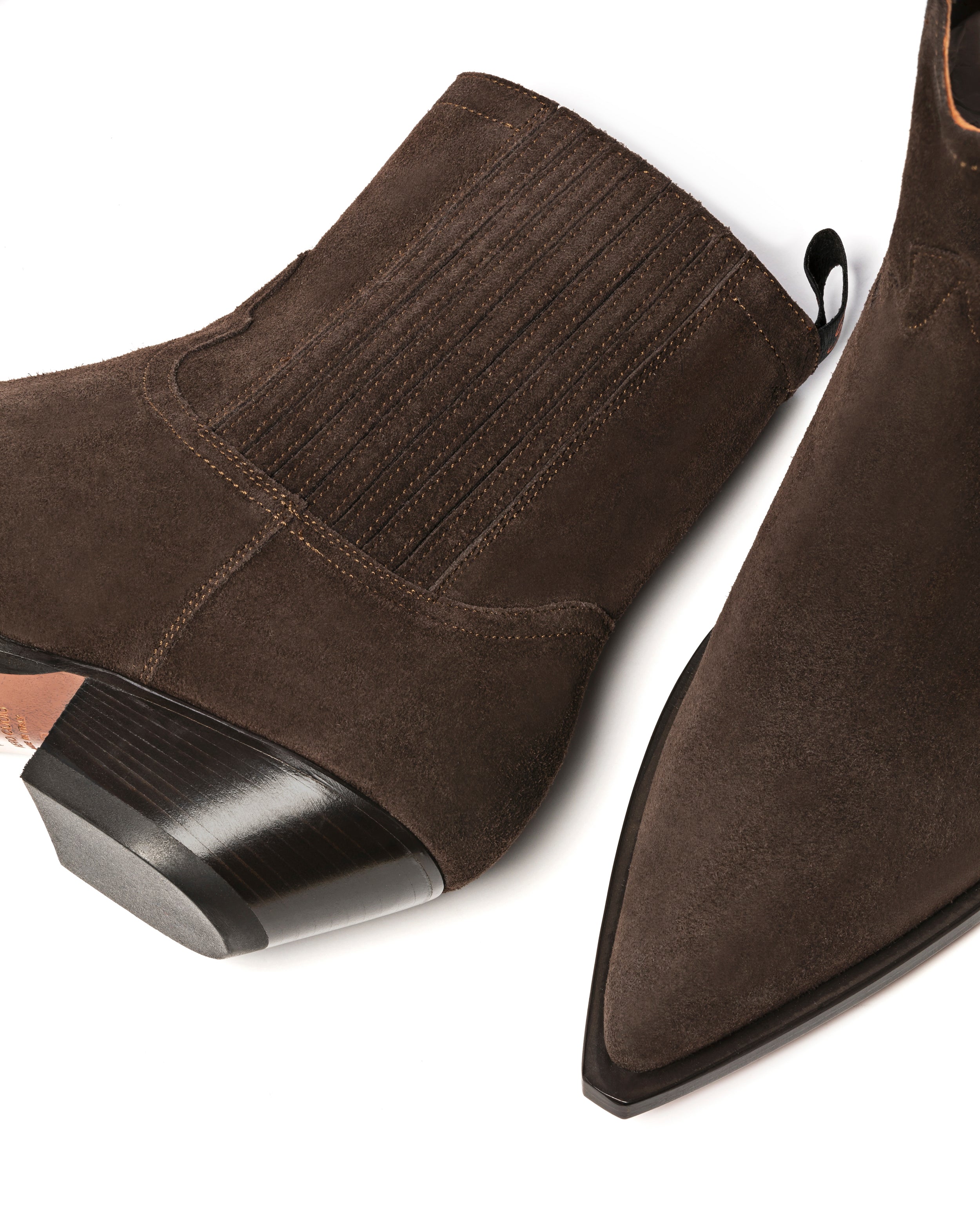 HIDALGO Men's Ankle Boots in Brown Suede